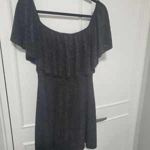 Black milk burned velvet ornate off the shoulder playsuit XL